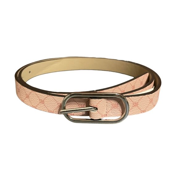 Steve Madden Accessories - Steve Madden Pink "SM" Monogram Belt - Size Large